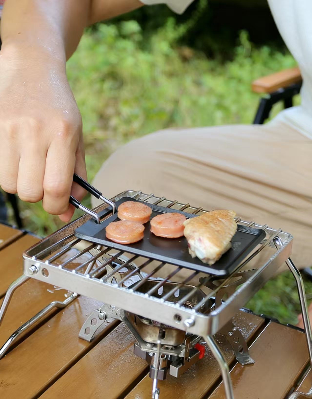 Small Camping Frying Pan Mini  - Camping Cooking Apron 评论和价格