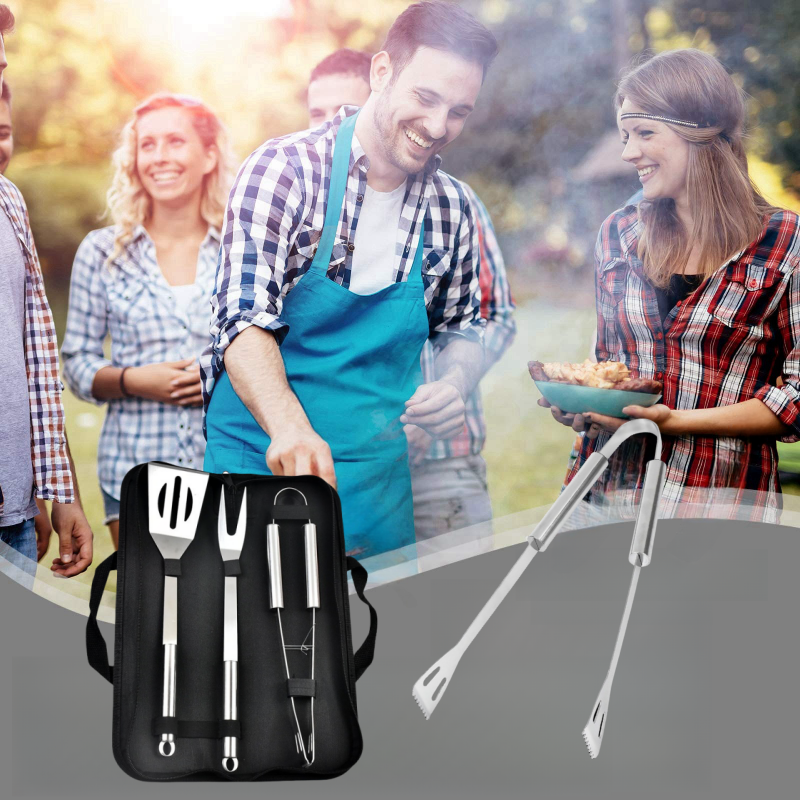 BBQ Tools Set Barbecue Utensil - Camping Cooking Bundle 评论和价格